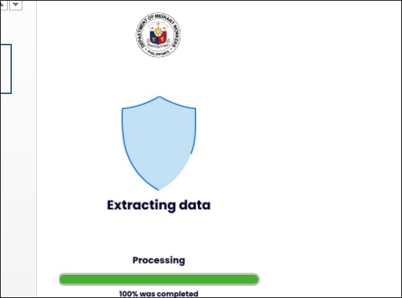 processing photo selfie in ofw pass